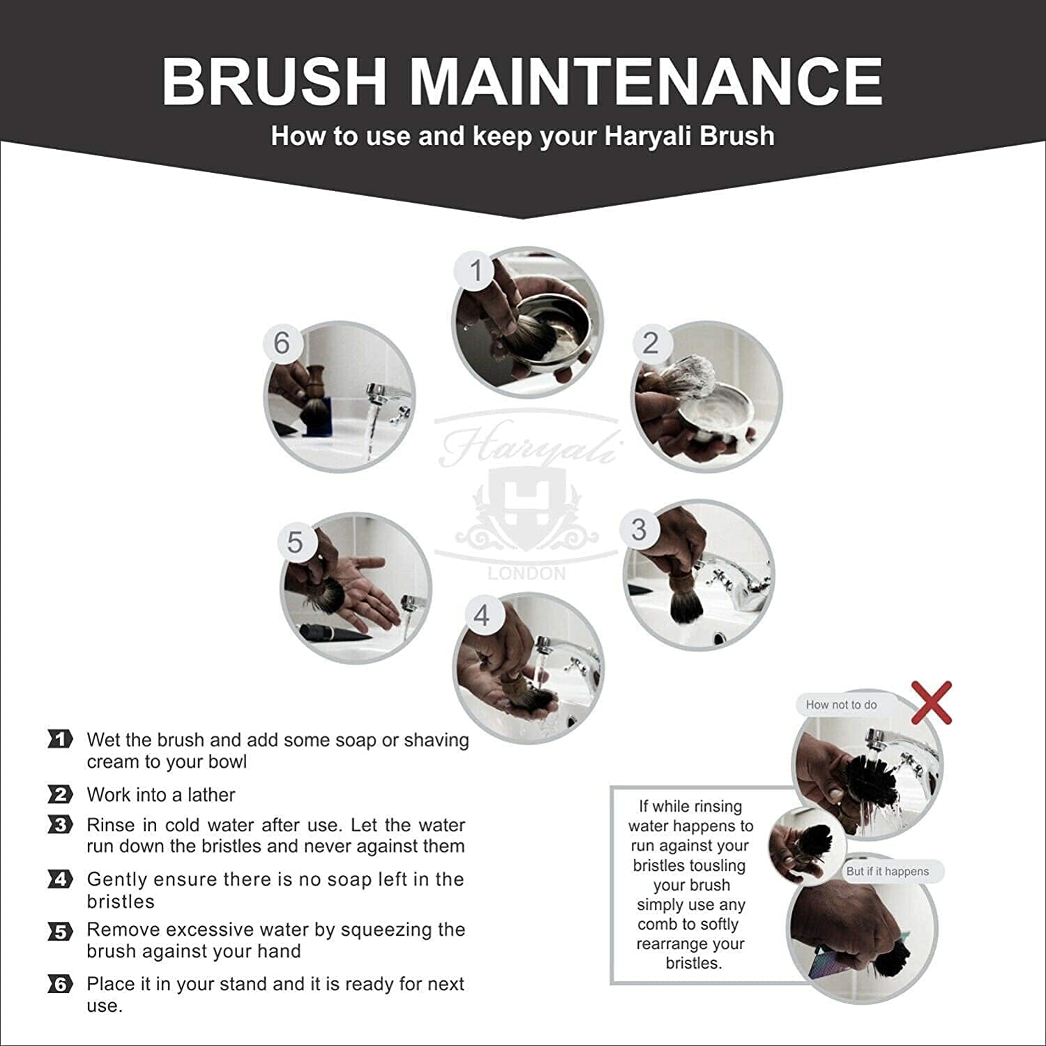 6 Pc Mens Shaving Kit Double Edge Shaving Razor with Synthetic Badger Hair Brush, Stand, Bowl, Soap and Alum Perfect New Year Gift for Men