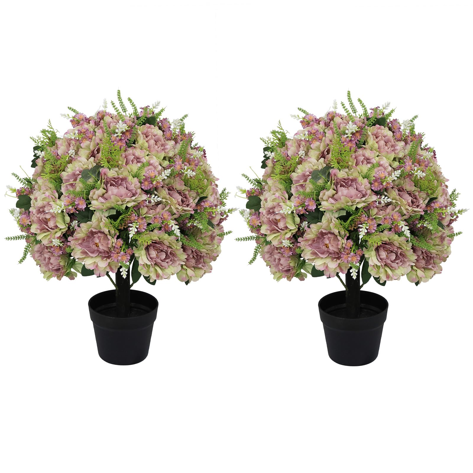 Binnny Flower Artificial Purple Peonies