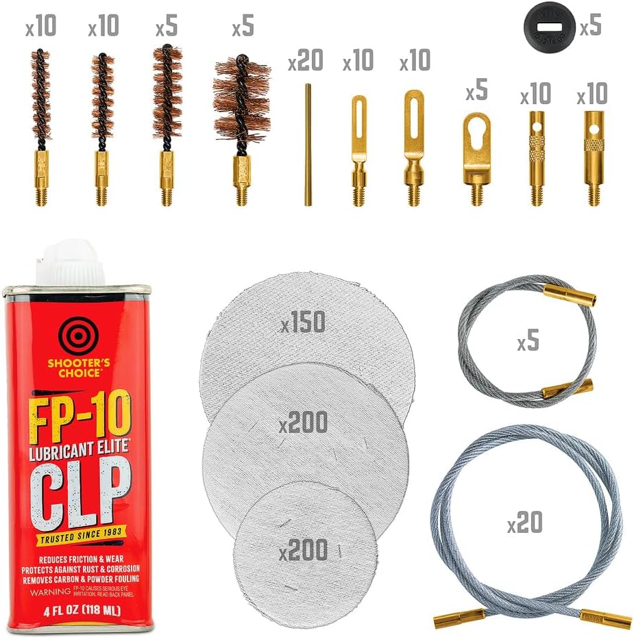 Otis Universal Range Box Cleaning Kit for 5.56mm, 7.62mm, 9mm, 12 Ga Firearms, Durable and Portable Design (FG-4016-U)