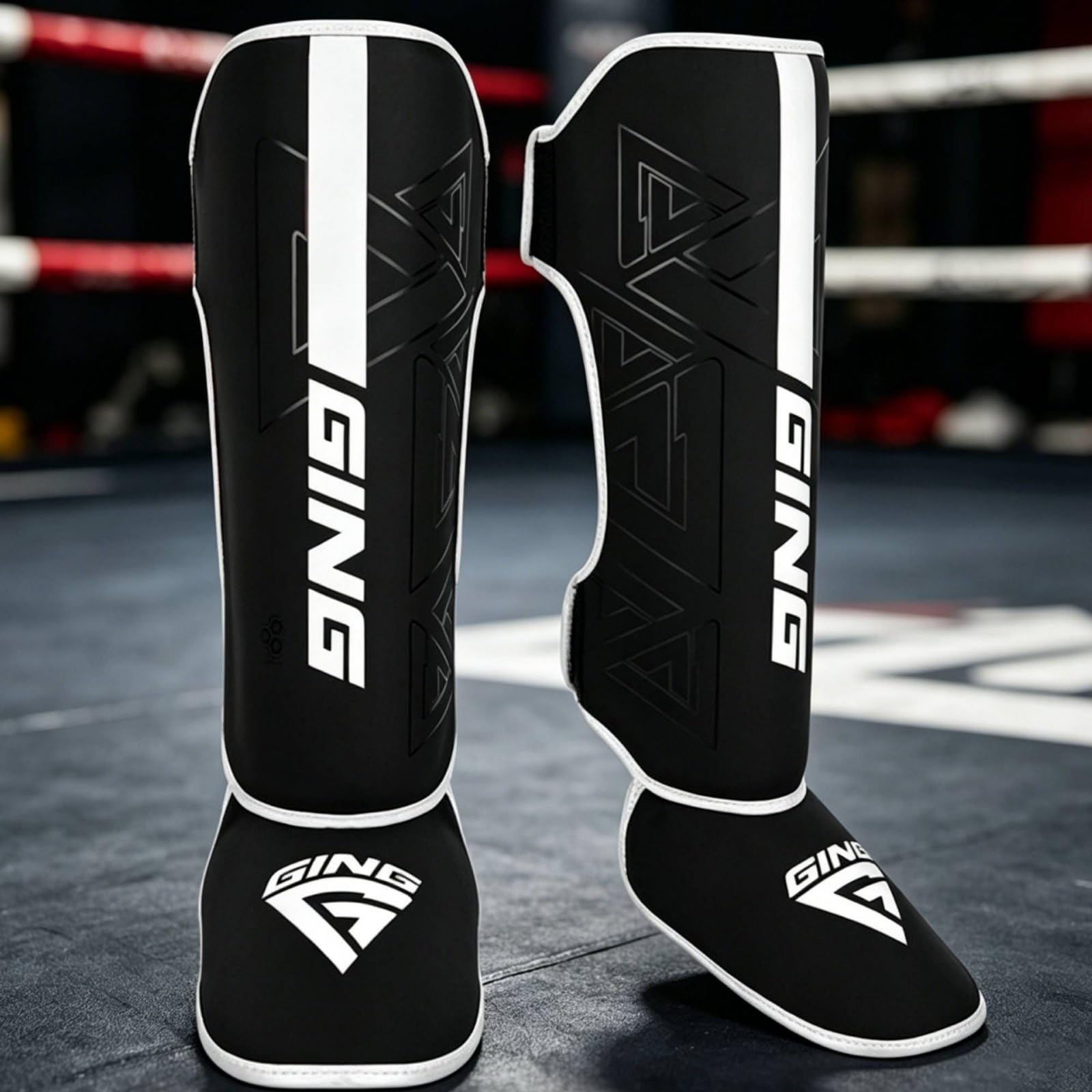Parastinchi da Muay Thai Imbottitura Spessa Paratibie Muay Thai Copertura Completa Paratibie Kickboxing per Adulti