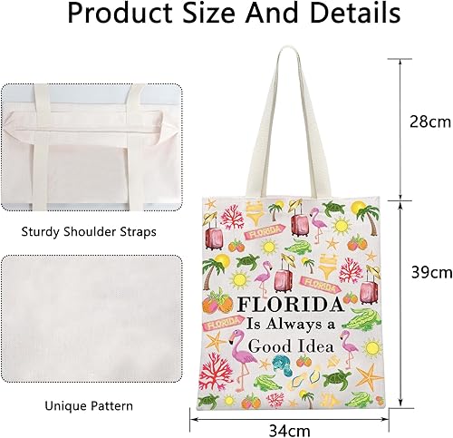 Miniatura 6 de POFULL Florida Vacaciones Regalo Florida Es Siempre Una Buena Idea Bolsa Cosmética Florida Viaje Regalo