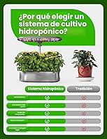 Vista 9 de Sistema de cultivo hidropónico LetPot LPH-SE, kit de jardín de hierbas inteligente de 12 cápsulas para interior, jardín interior, controlado por APP