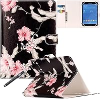 Vista 18 de NewShine - Funda universal de 8.0 pulgadas, piel sintética, con ranuras para tarjetas para Galaxy Tab 3, Tab 4, Note 8.0/iPad mini 1, 2, 3/Yaxa