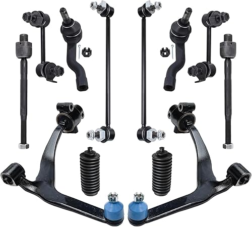 Miniatura 86 de Detroit Axle - Kit de suspensión frontal de 12 piezas para Toyota Corolla 2003 2004 2005 2006 2007 2008, 2 brazos de control inferiores, 2 rótulas