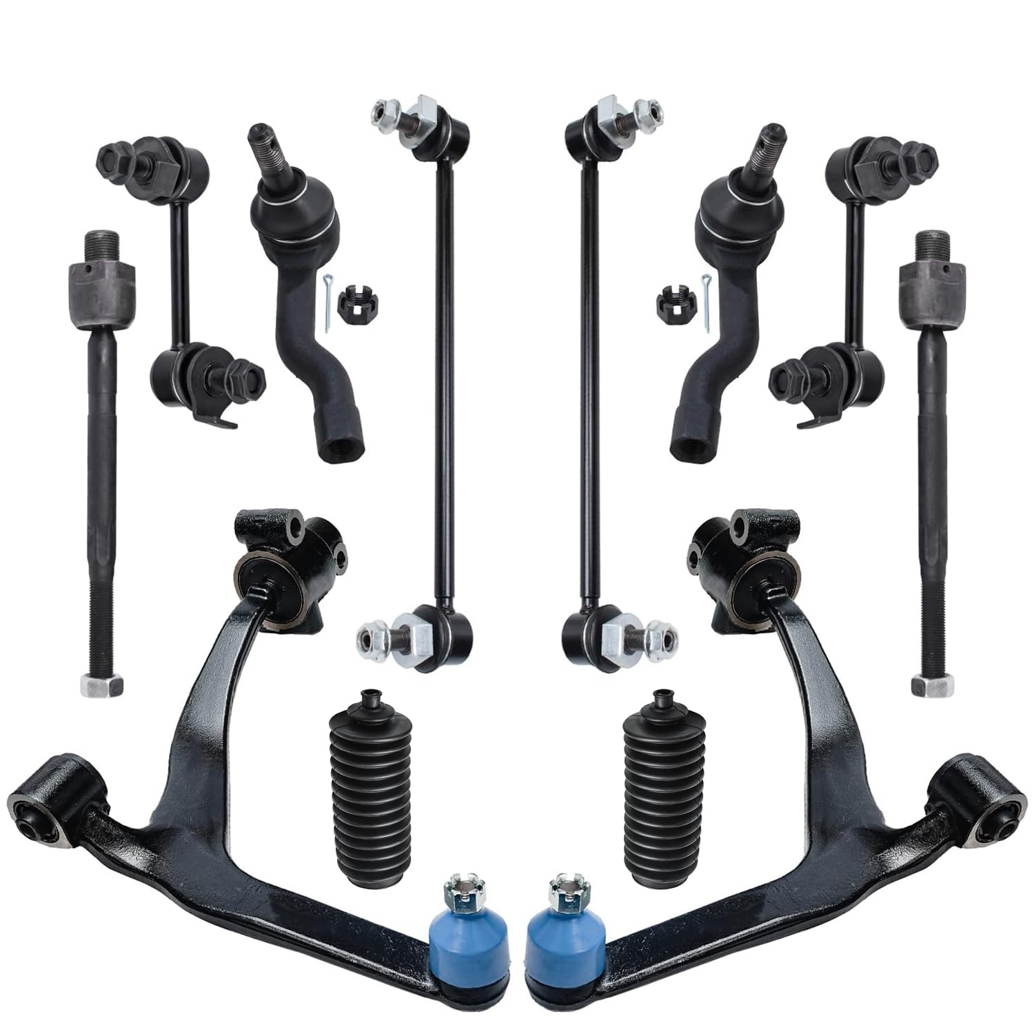 Detroit Axle - Front 12pc Suspension Kit for 03-08 INFINITI FX35 FX45