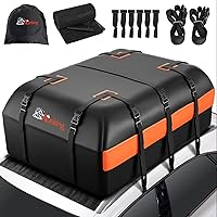 Vista 1 de Bolsa de transporte de carga para techo de coche, 16 pies cúbicos impermeable, bolsa de almacenamiento de equipaje para techo con gran capacidad