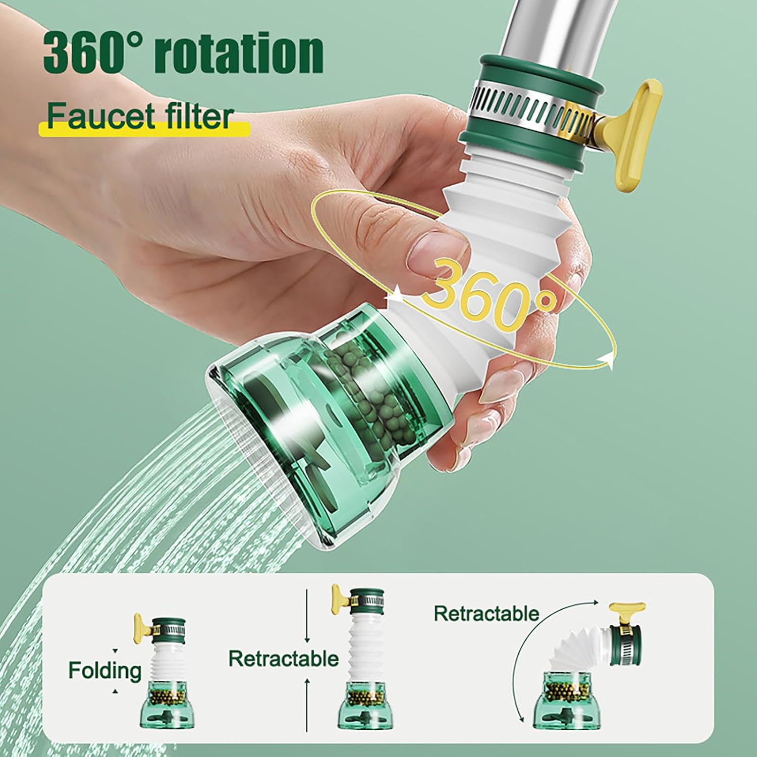 360 Rotation Faucet Bubbler Swivel Water Saving Economizer Head Shower Kitchen Faucet Nozzle Adapter Sink Accessories 2026 - view 1