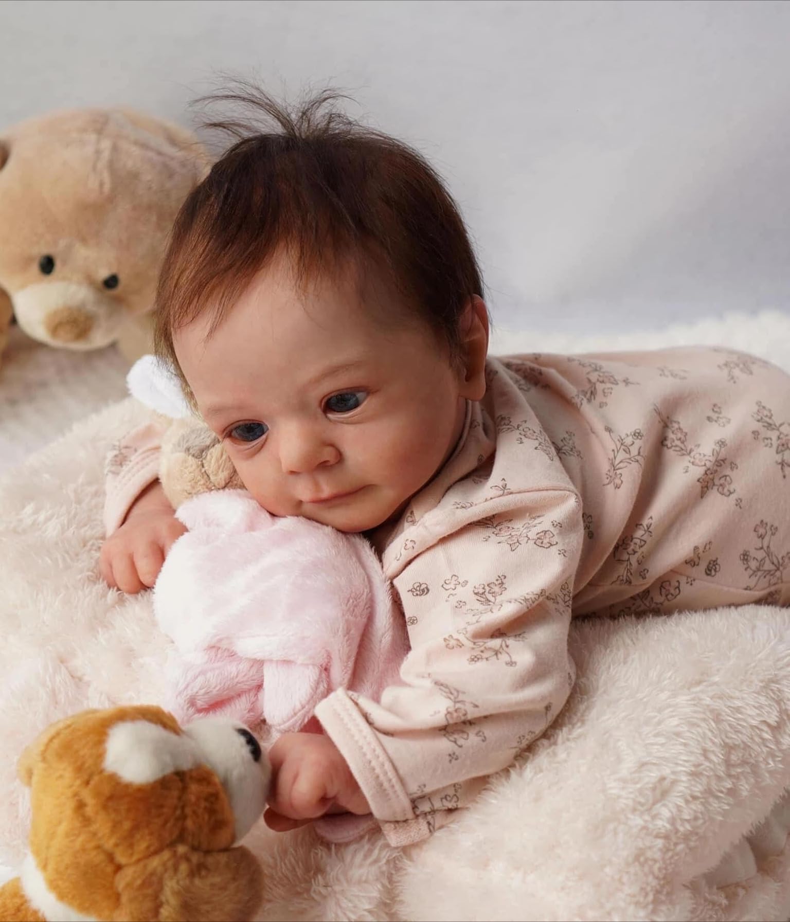 Zero pam vinyl Reborn Baby Dolls Realistic Baby Doll, 19 Inch Real Life Babys Doll, Realistic vinyl Babys Reborn Dolls for Girls Age 3+, Soft Cloth Body with Accessories, 3D Skin, Posable Limb