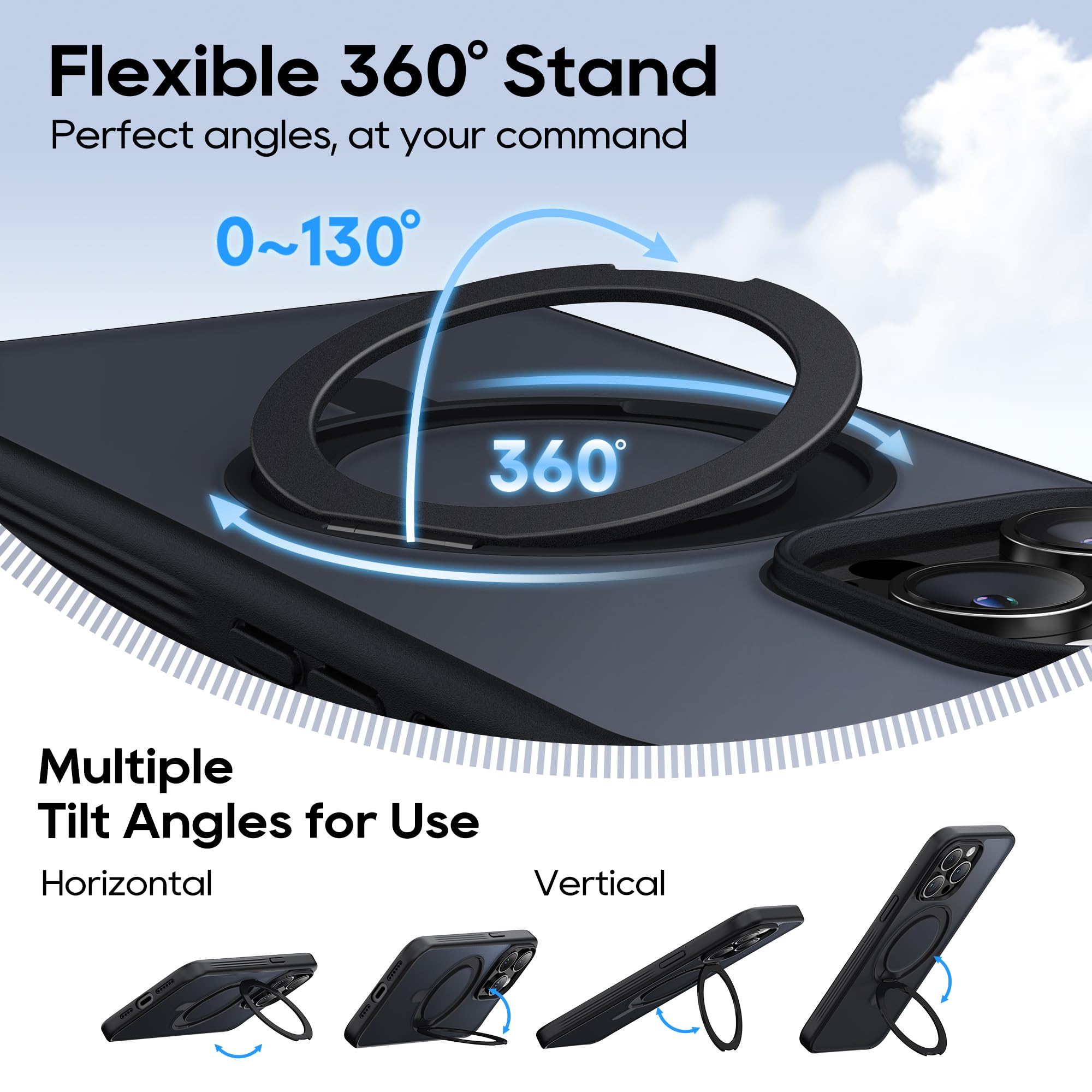 Niunisi Stand for iPhone 15 Pro Max Case - Image 4