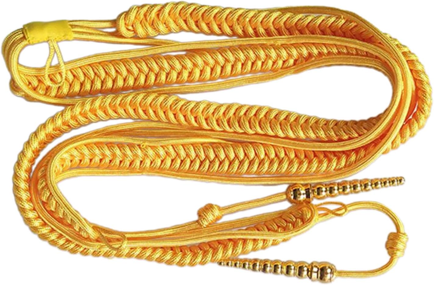 Versatile Shoulder Cord Tassels Chain, Traditional Shoulder Cord Uniform Cosplay Costume Fringe Epaulettes Clothing Accessories (Yellow)