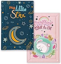 Novo Baby Dry Sheet for New Born Baby | Waterproof Bed Protector & Bed Protector | Diaper Changing Mat | Baby Dry Sheets Waterproof | Reusable Washable Godadi (Baby Star + Rabbit)