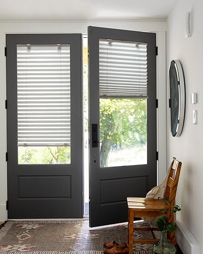 Miniatura 6 de LazBlinds Persianas plisadas sin cordones con ventosas sin herramientas que filtran la luz de arriba hacia abajo, abajo hacia arriba, persianas