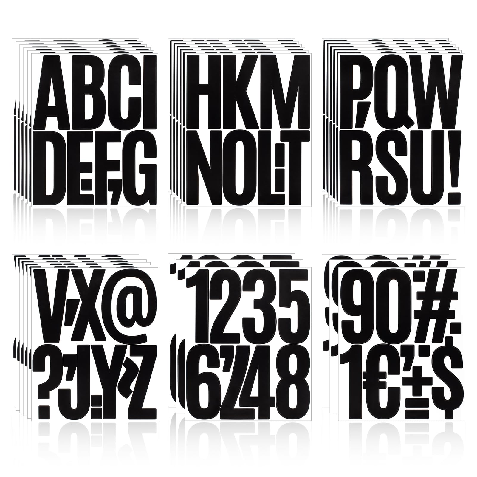 Word Number Sticker Snapklik.com : 300 Pieces 30 Sheets Letter Stickers,Self Adhesive Vinyl ...