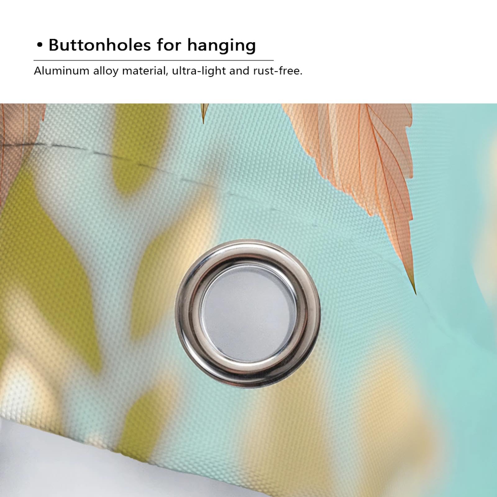 Juego de Cortinas de Ducha de Escena de Prado de ensueño Hojas de Plantas Naturales y Frescas decoración de baño Cortinas de Ducha de Tela Lavables Impermeables 200x200cm
