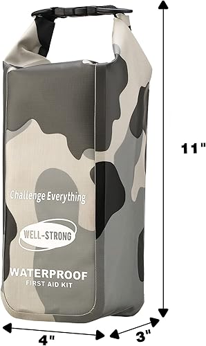 Miniatura 5 de Kit de Primeros Auxilios Impermeable con Tapa Enrollable para Barco, Kit de Emergencia con Contenidos Impermeables para Pesca, Kayak, Canotaje,