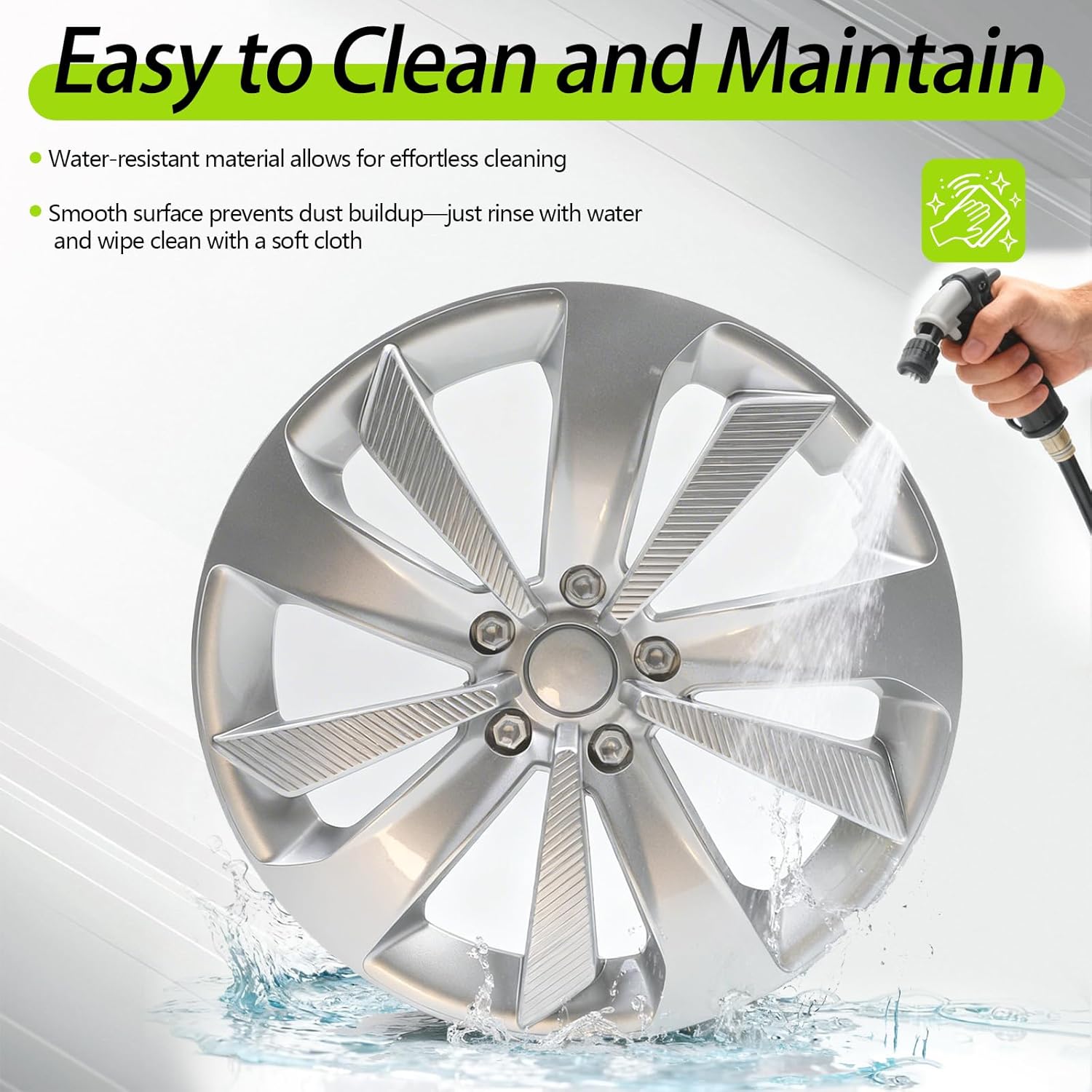 Hub Cap Wheel Cover Compatible with 2017-2023 Subaru Impreza, Chrome Plated Silvery OEM Style Tire Hub Hubcap Wheel Cover 1pc Fit for 2017-2023 Subaru Impreza 28811FL010 28811FL02A Hubcap