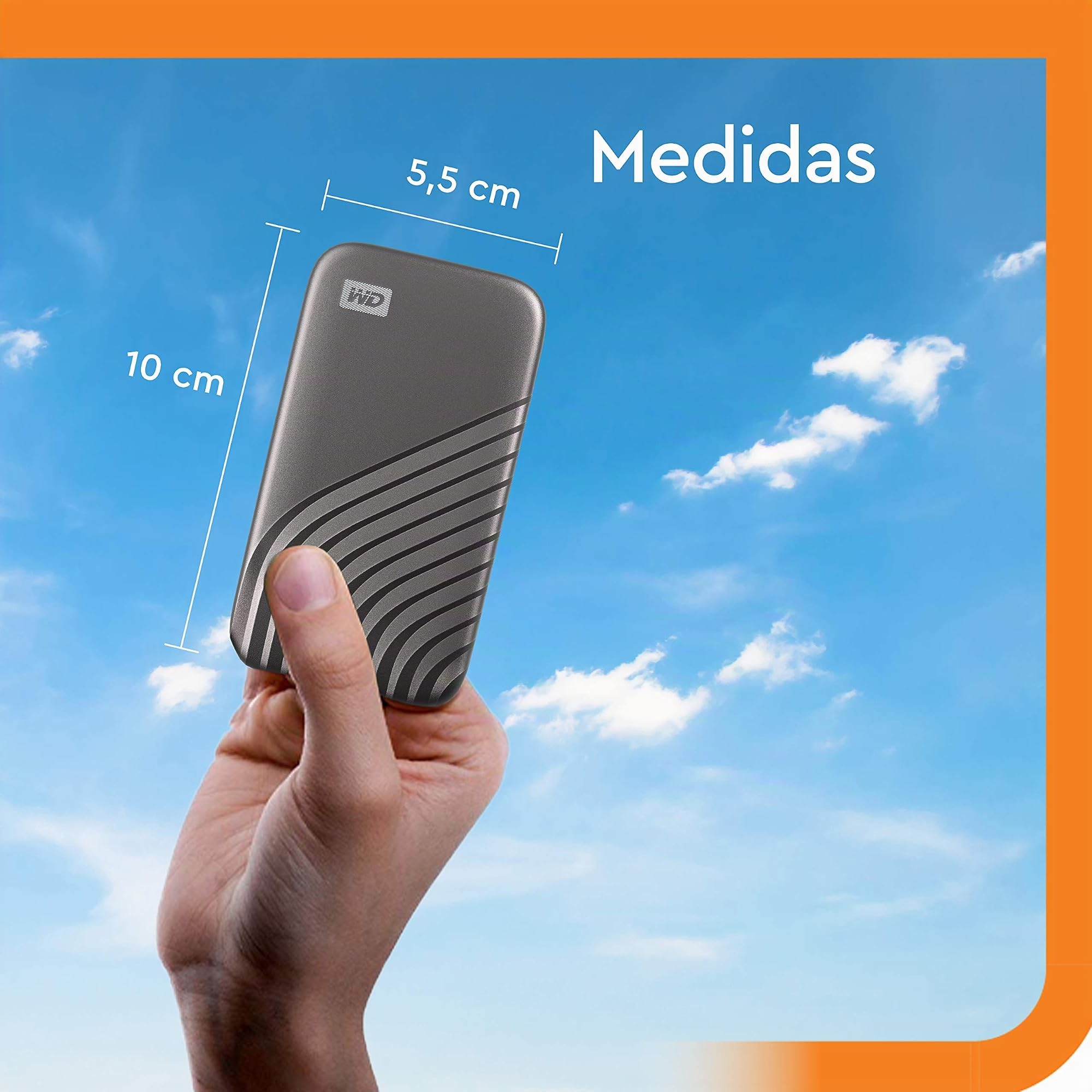 WD My Passport 4TB External Portable SSD External Hard Drive with