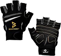 Bionic Women's Beast Mode Half Finger Workout Gloves - Patented Grip, Breathable, Blister Prevention for Gym