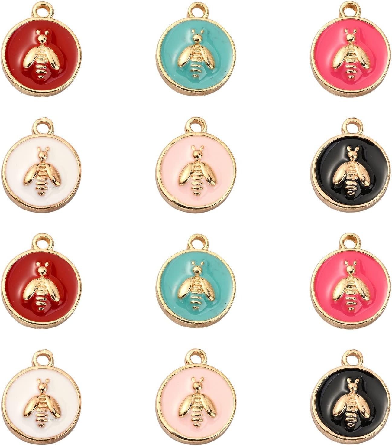 DanLingJewelry Colorful Enamel Pendants Cute Enamel Charms for Jewelry Making DIY Accessories