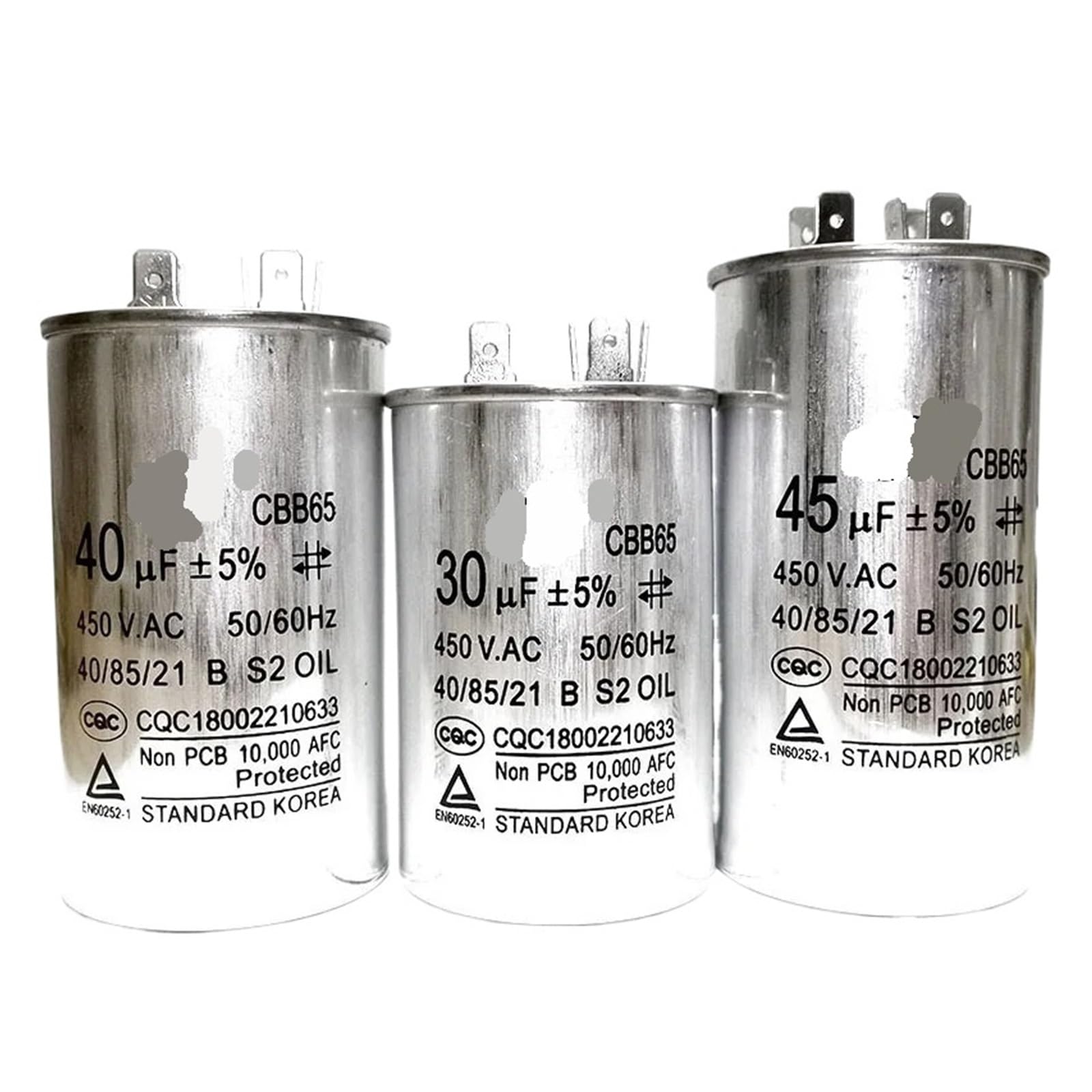 Condensateur CBB65 50UF pour réparer un climatiseur dont le compresseur ne démarre plus