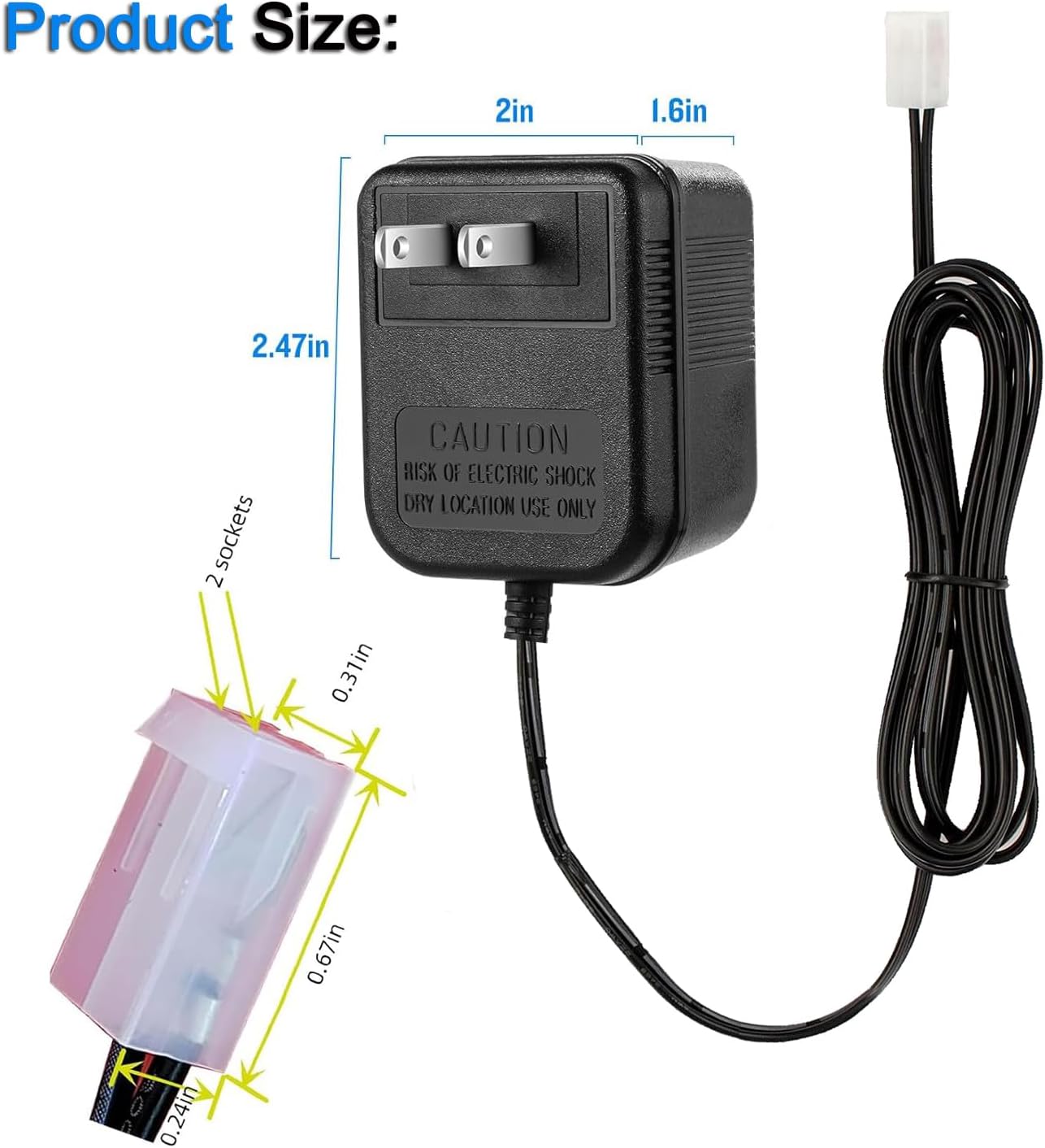 24V AC Adapter for Rain Bird UT1 Replacement Transformer Compatible with SST Series Indoor Irrigation Timers， Compatible for Orbit Sprinkler Indoor Irrigation Timers Power Supply Cord