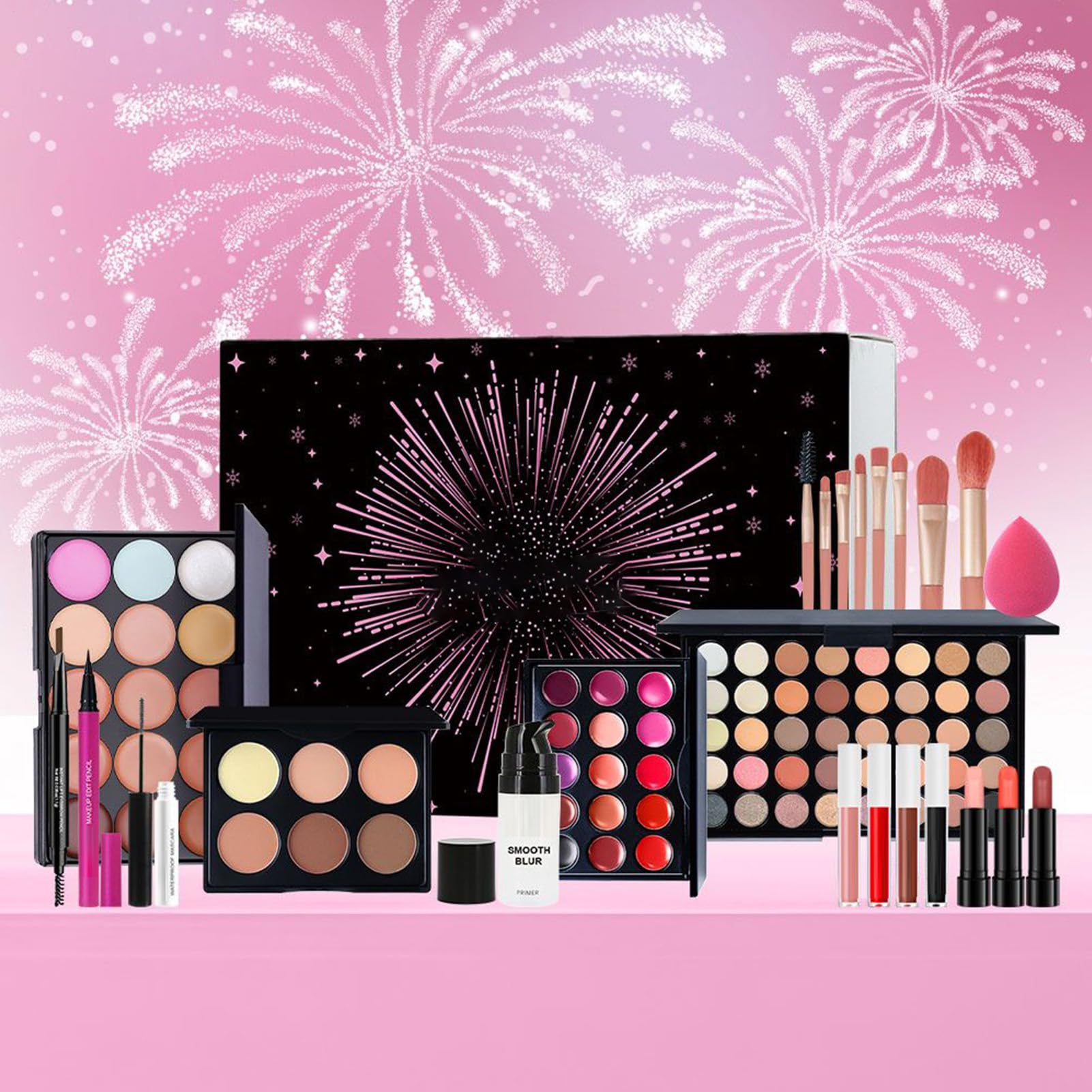 Set Di Trucco,Bellezza Palette di Ombretti Rossetto Pennello,Set Completo | di Trucco per Donne | Per Ragazze Adolescenti Principianti Compleanno Natale Moglie Festa Della Mamma Casa Salone