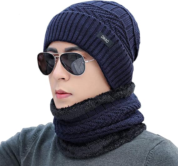 Amazon Dikao スキー 帽子 ニット帽 ネックウォーマー キャップ 防寒 帽子 ニット帽子 アウトドア 裏起毛 メンズ レディース 男女兼用 ネイビー ニット 通販 Amazon Dikao スキー 帽子 ニット帽 ネックウォーマー キャップ 防寒 帽子 ニット帽子 アウトドア 裏起毛 メンズ レディース 男女兼用 ネイビー ニット 通販