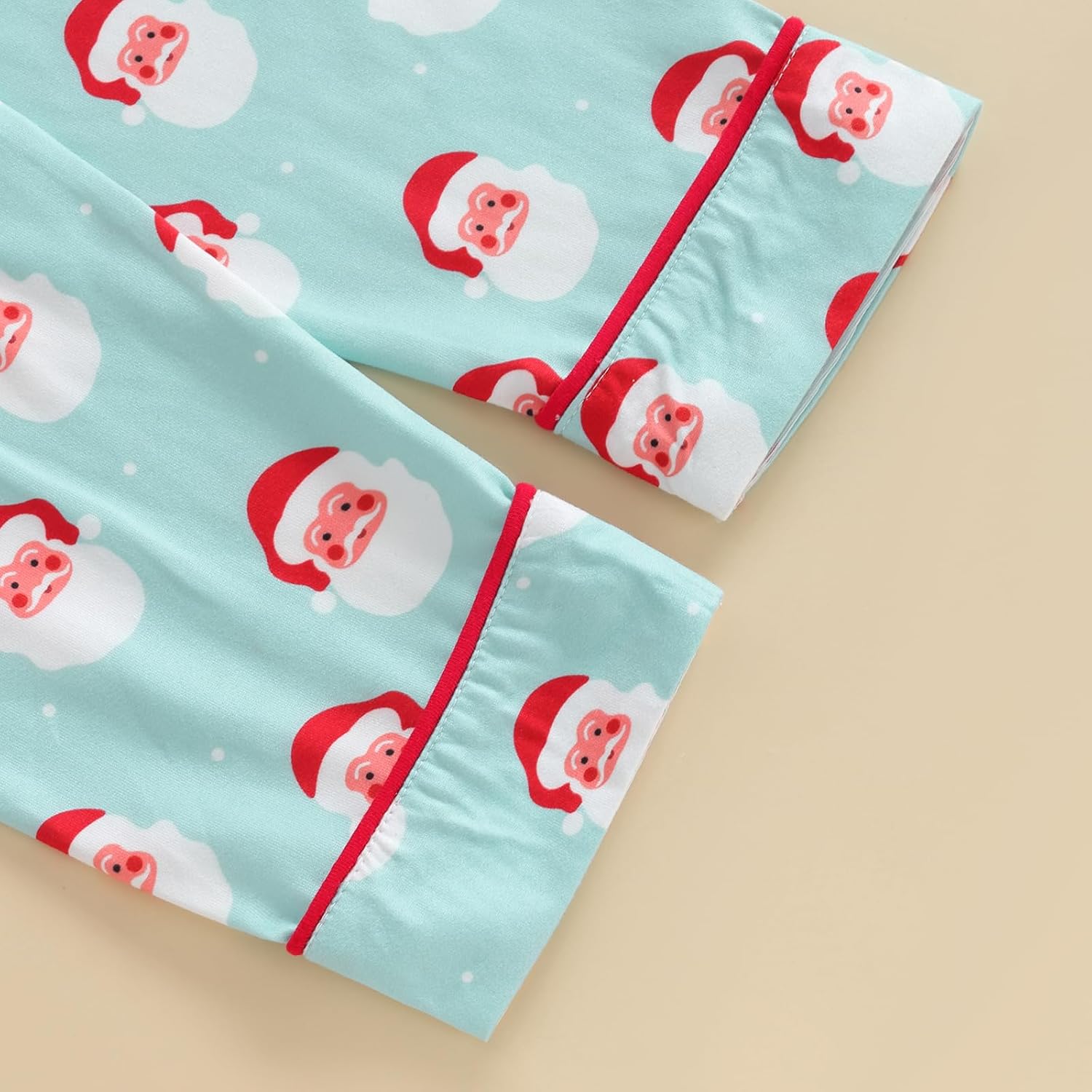 Baby Santa Claus Christmas Pajama Set Kids Long-Sleeve Button Shirt and Pants 2 Piece Loungewear for Boys Girls - Image 6