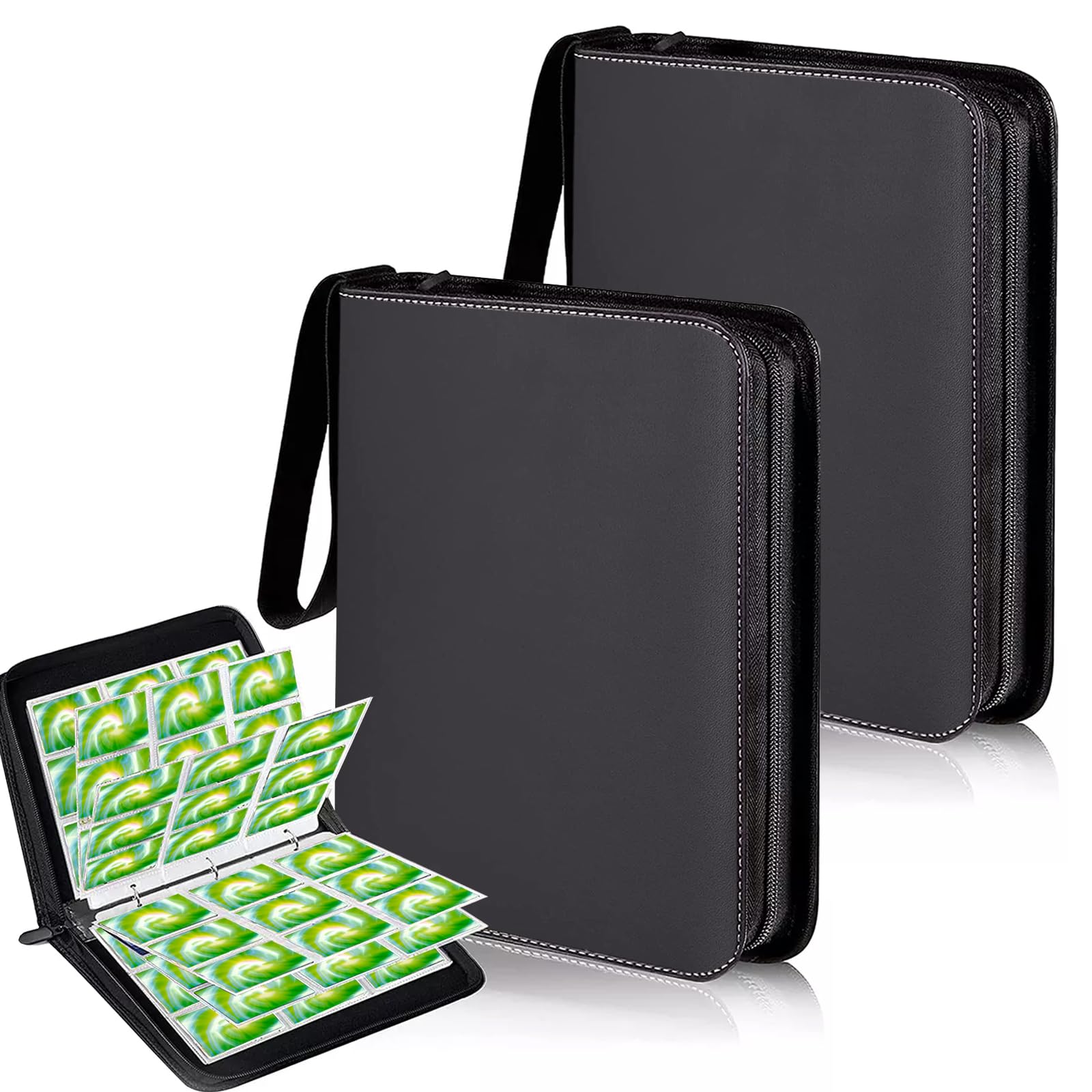 Amazon.co.jp: Cosrogo 2パックカードファイル,9つのポケットに1800枚