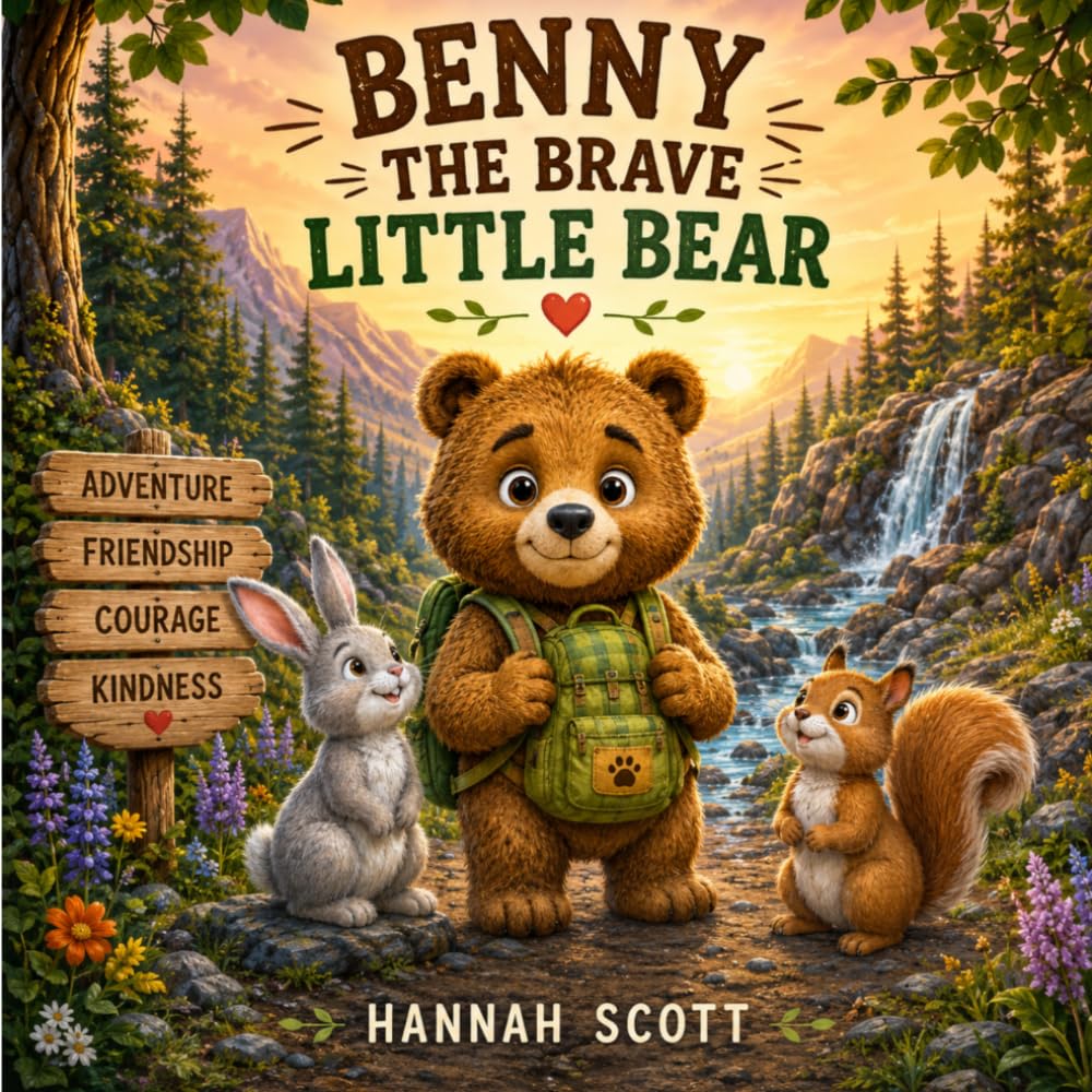 Benny the Brave Little Bear: Learning to Be Brave, One Small Step at a Time (Cozy Canyon Stories)