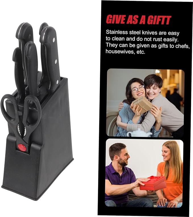 Set de Cuchillos de Cocina 8 Piezas con Base de Acero Inoxidable miniatura 8