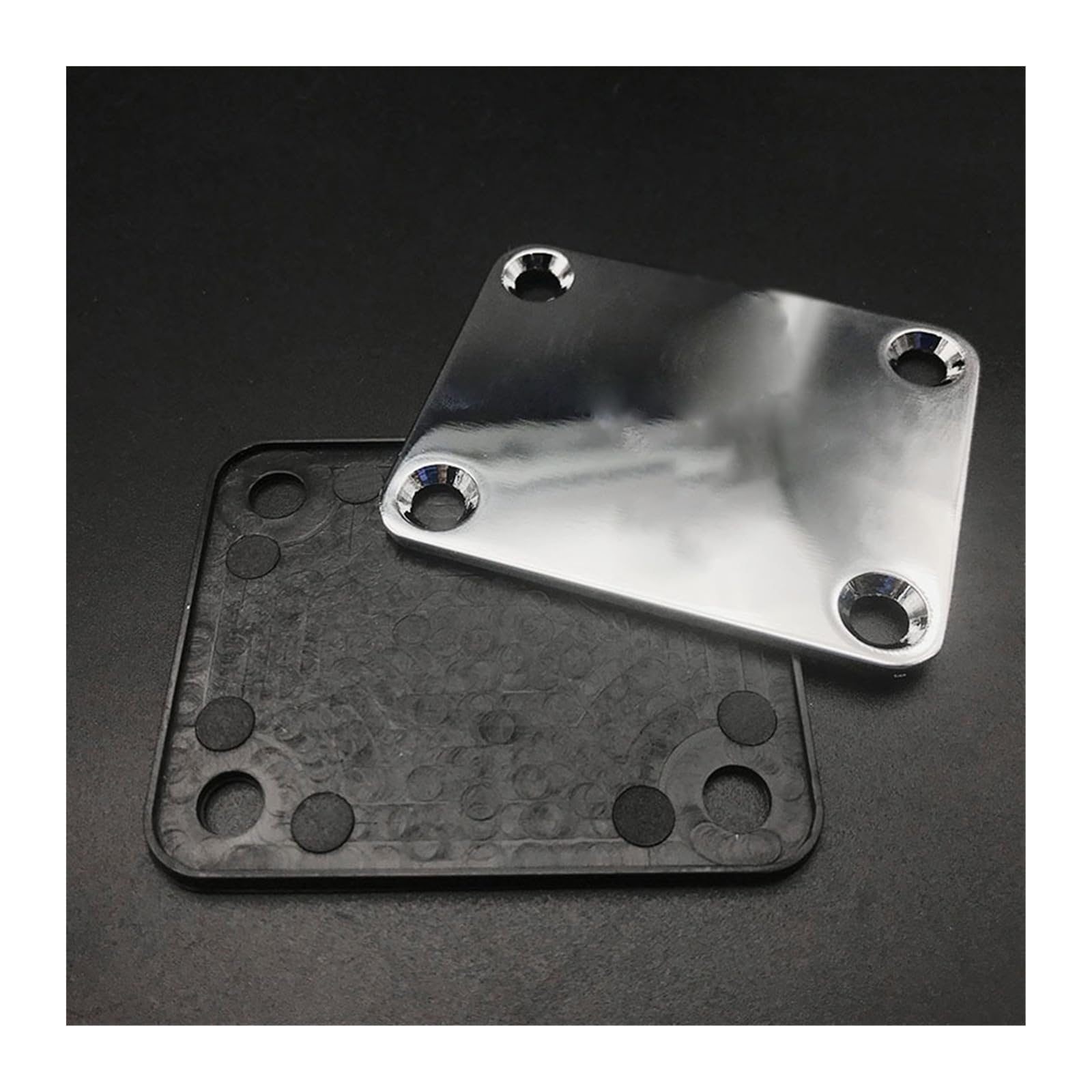 ５個組 at_tuning ステンレス製STギター汎用ネックプレート/ボルト付属 5個組 at_tuning ステンレス製STギター汎用ネックプレート