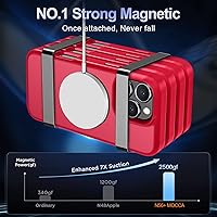 Vista 483 de MOCCA - Funda magnética resistente para iPhone XR de 6.1 pulgadas, compatible con MagSafe, funda con protección contra caídas de grado militar