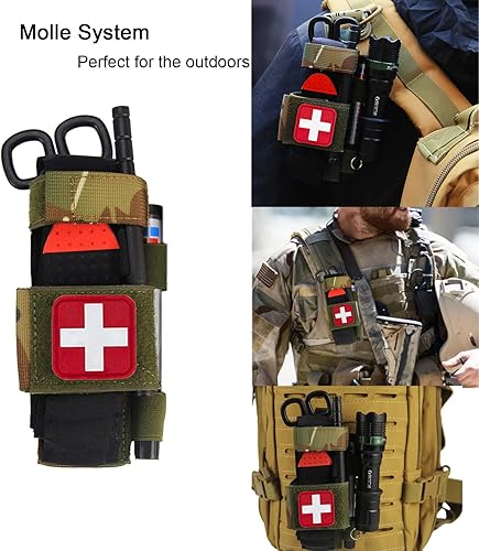 Miniatura 2 de Soporte táctico para torniquete 1000D Molle Trauma Medcial Shears Holster TQ bolsa con tijeras pluma