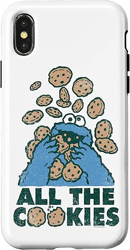 Carcasa para iPhone XXS, diseño de monstruo de galletas de Sesame Street