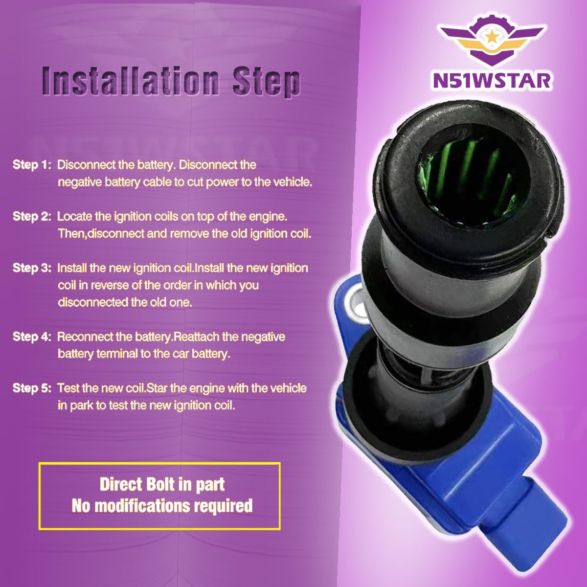 Ignition Coil Packs Set Of 4 Compatible With HYUNDAI ELANTRA KONA SONATA VELOSTER KIA FORTE OPTIMA SELTOS SOUL 2.0L L4 G4NG N4NE Replacement For 27300-2E601 UF816