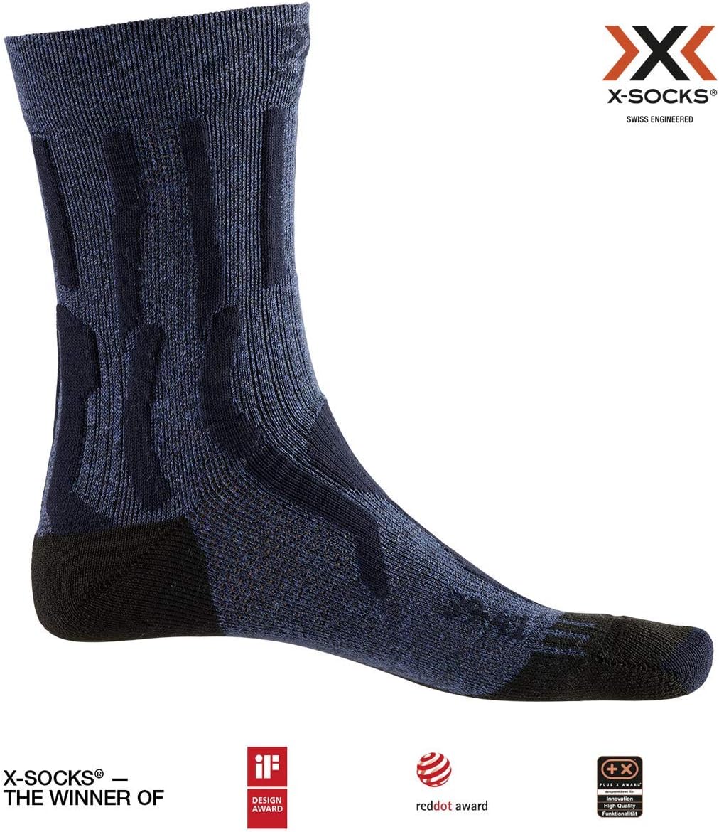 X-Socks Trek X Ctn 4.0 Jr Light Grey Melange/Raspberry Chaussettes De