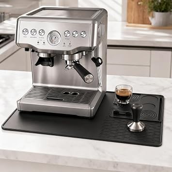 Coffee Mat & Coffee Bar Mat, Waterproof Silicone Countertop Mat