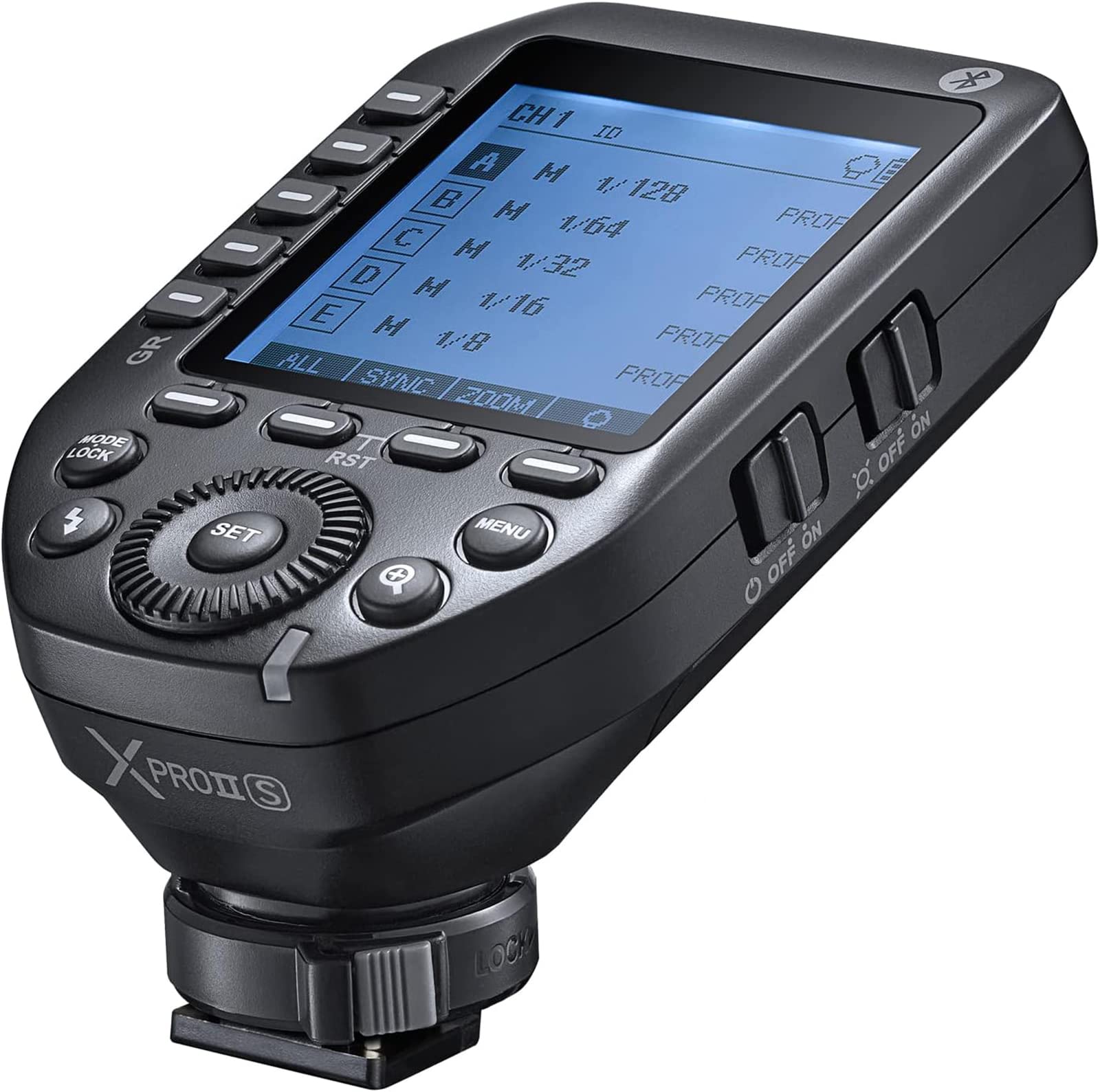 Godox XProII-S XProII S TTL Wireless Flash Trigger for Sony, Support 1/8000s HSS, TTL Autoflash, Manual Flash, TCM Transform Function, 5 Delicated Group Button, Large LCD Display, Smart APP Control