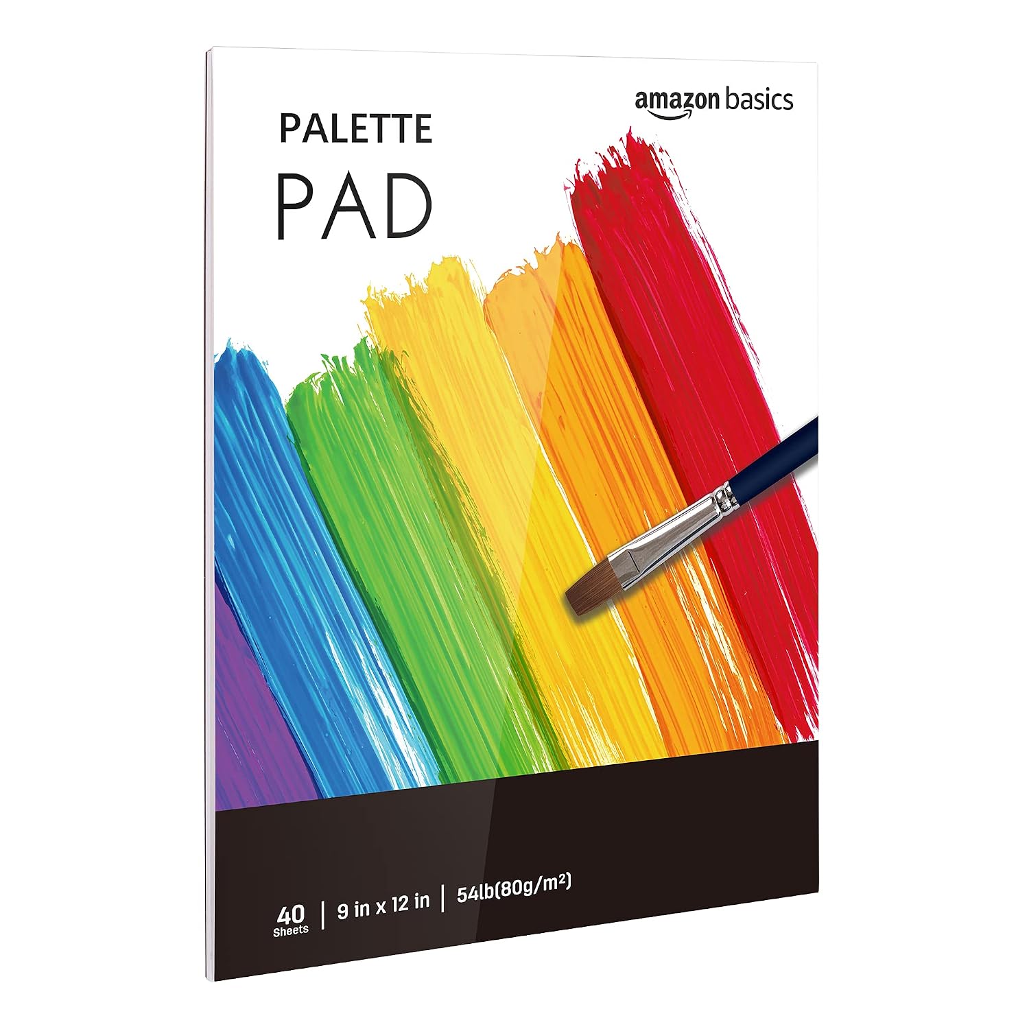 Amazon Basics Palette Pad, 9"x12" Tape Bound, 40 Sheets