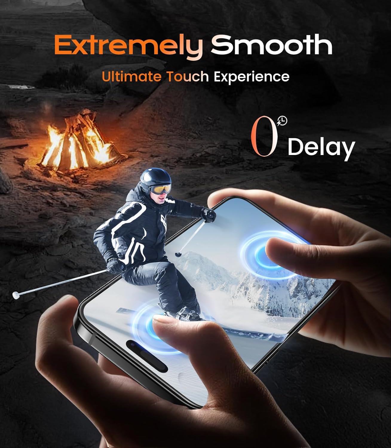 EZ-GLAZ-2 Pack Matte Screen Protectors for iPhone 14 Pro Max– Easy Installation Box, ENGY-Absorbing, Anti-Glare, Matte Finish, Smooth Touch, Enhanced Sunlight Readability