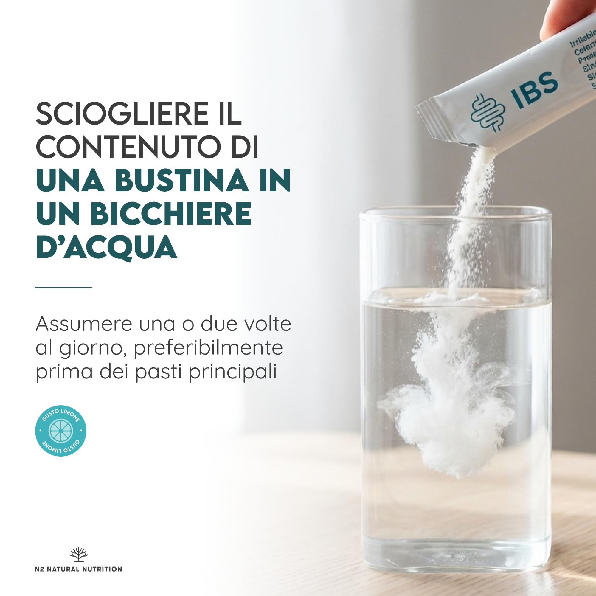 Colon. 30 Giorni per la Regolarità Intestinale, Gonfiore, Dolore Addominale e Stitichezza. Sviluppato con l’Università di Göteborg. Vegan, Senza Glutine. N2 Natural Nutrition