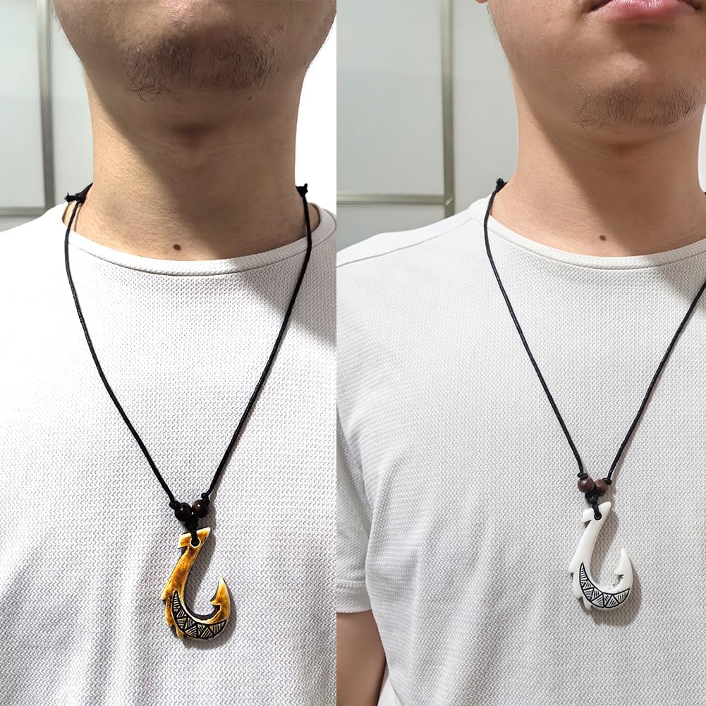 4Pcs Turtle Shark Tooth Necklace Pendant Bohemian Handmade Waterproof Surfer Necklace for Women Men Summer Beach Jewelry Gift - Image 5