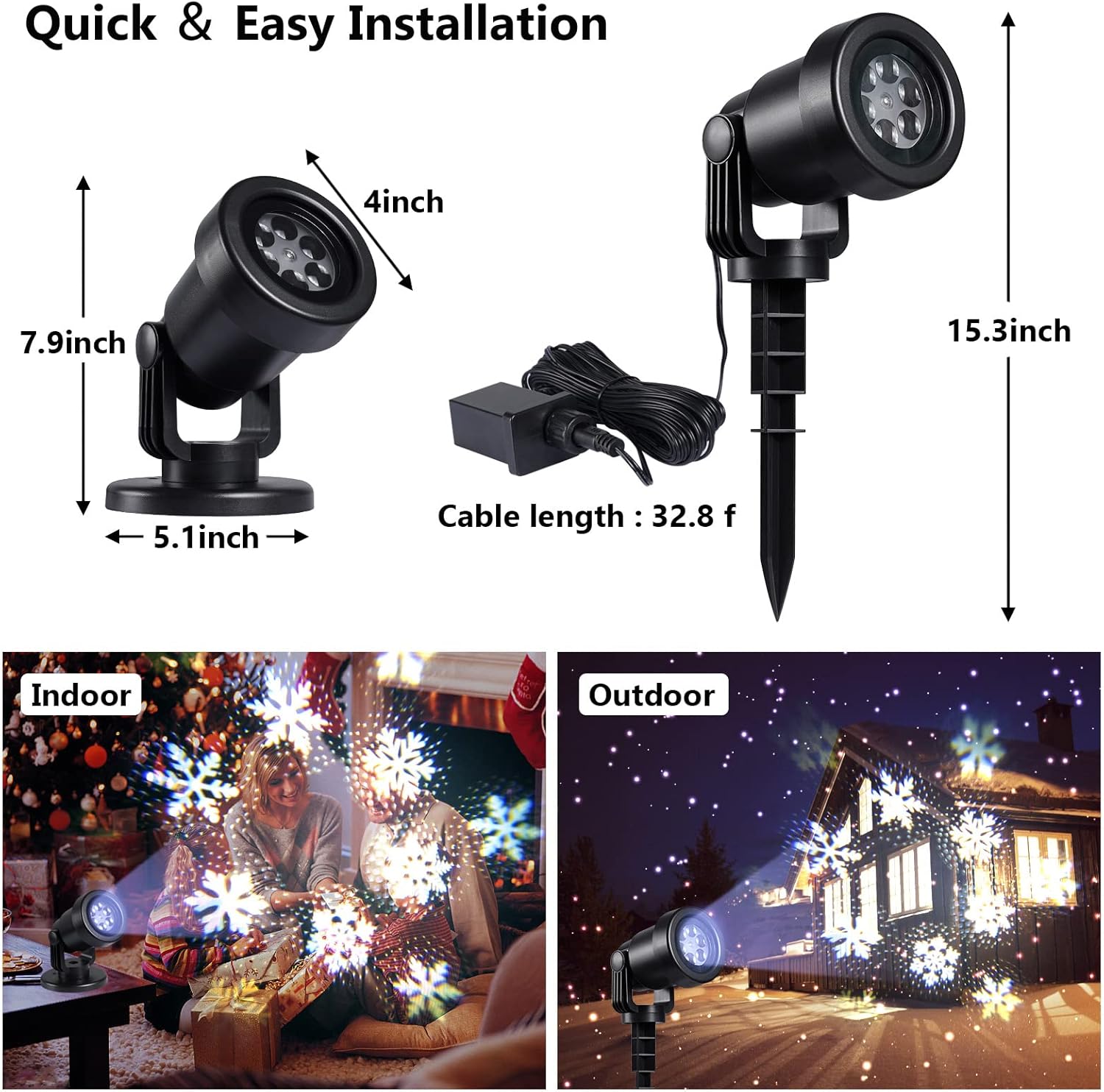 Christmas Projector Lights Outdoor