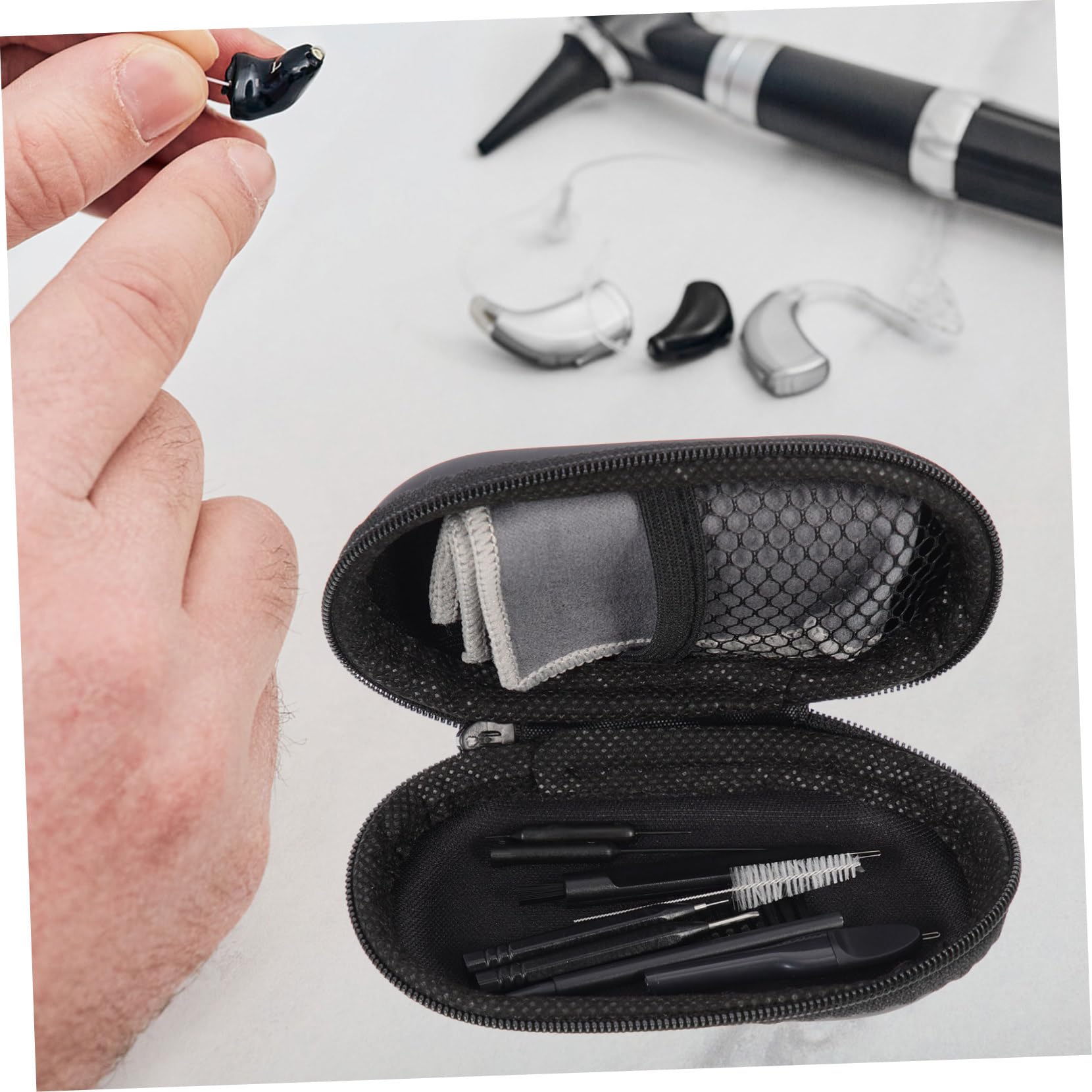 SHERCHPRY 4 Set Kit per Apparecchi Acustici Set per Manutenzione e Cacciavite e e Portatile per