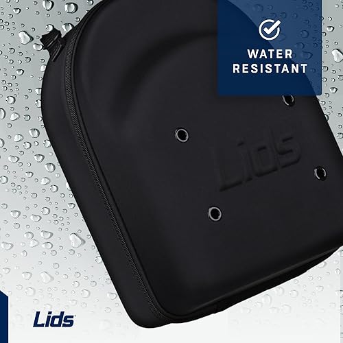 Miniatura 9 de Lids Contenedor de equipaje (exterior negrointerior azul claro)  Almacenamiento duradero para gorras de béisbol, soporte organizador de sombreros