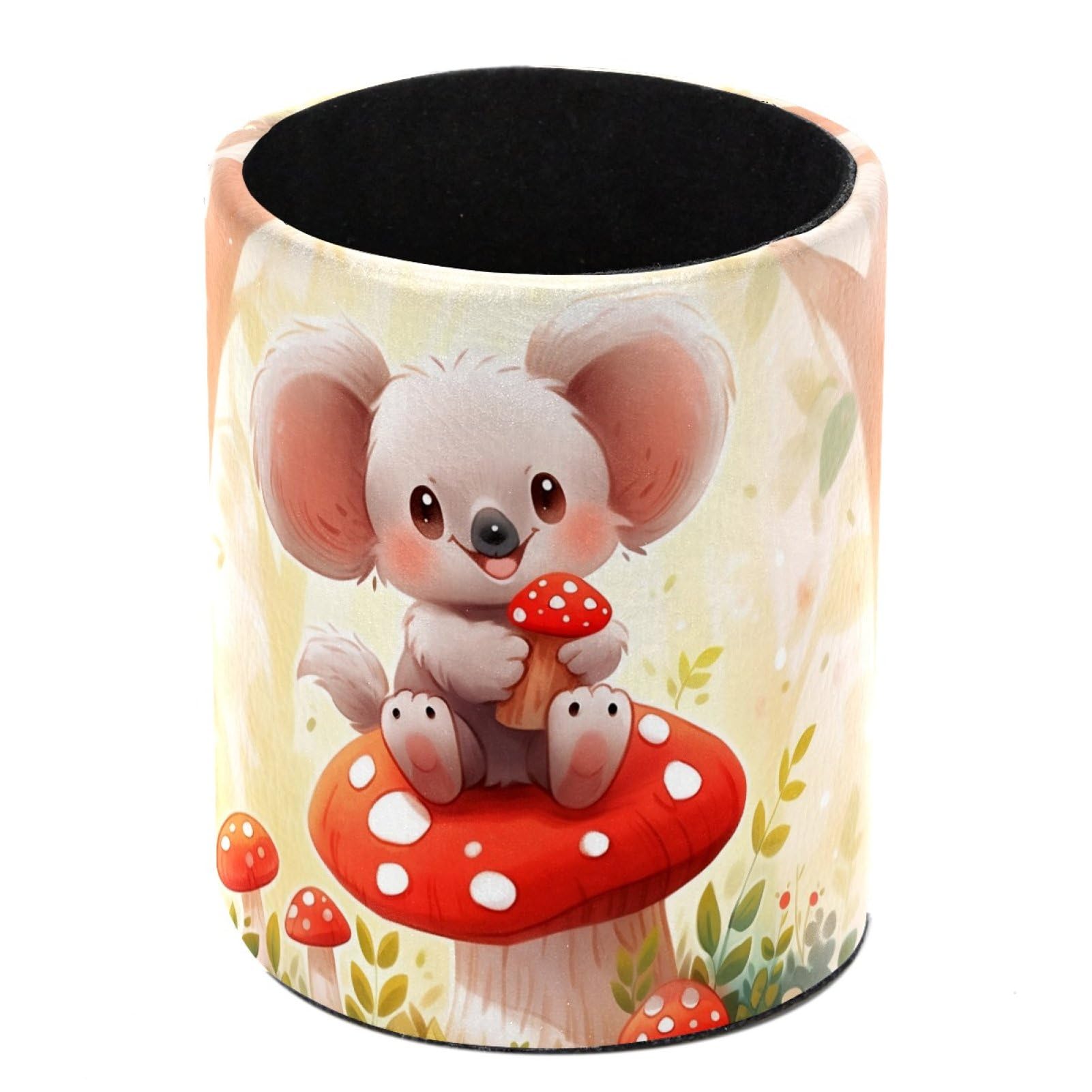 FWJZDSP Koala Mushroom Pencil Cup Pen Organizer Makeup Brush Holder for Office Home Countertop Desk Accessory Storage