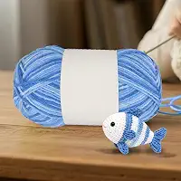Fios de crochê para meias de tricô, chapéus, cachecóis, novelos de 3 camadas para viagens e casa