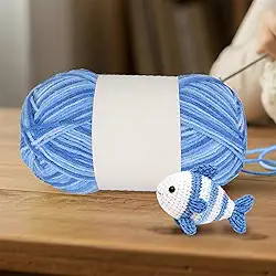 Fios de crochê para meias de tricô, chapéus, cachecóis, novelos de 3 camadas para viagens e casa