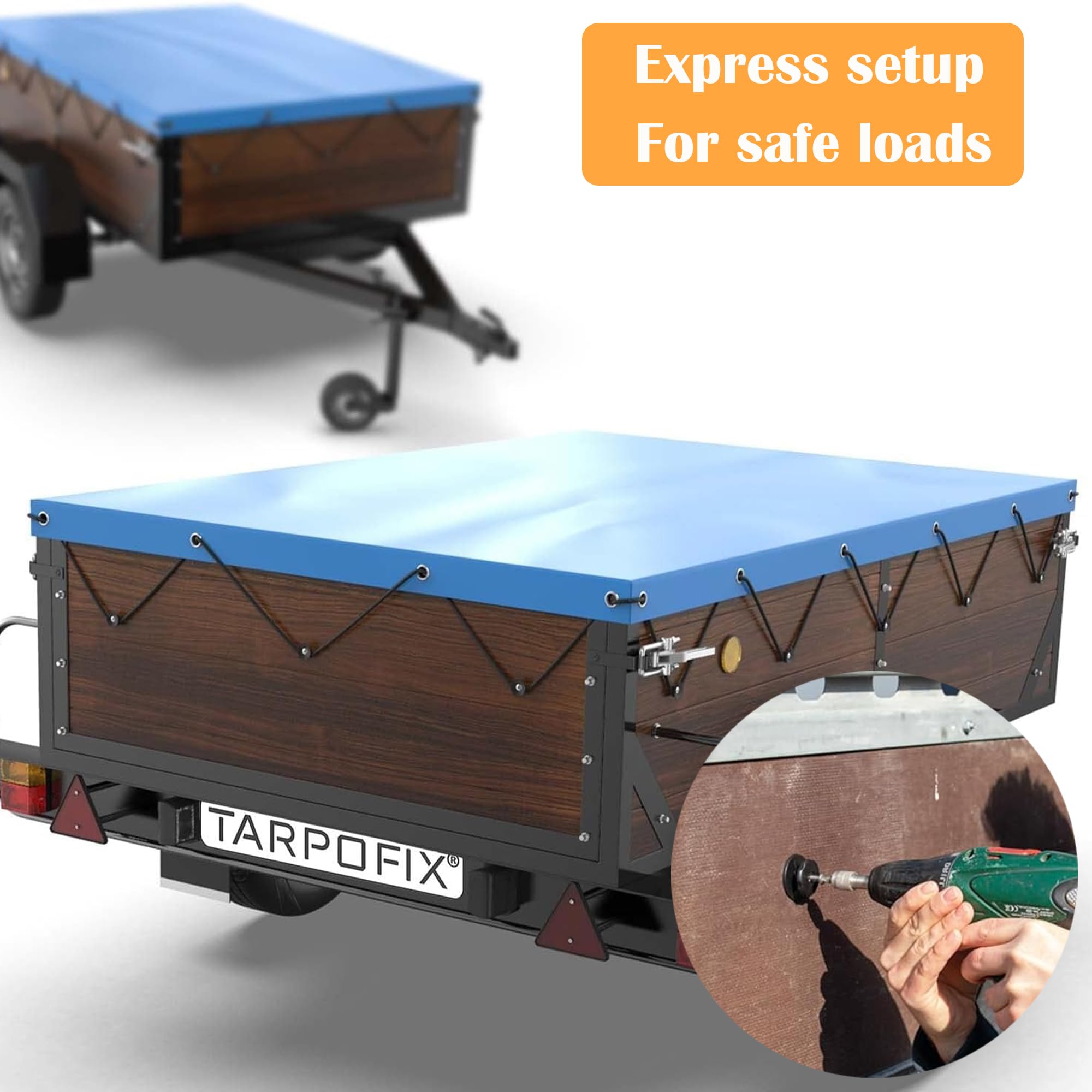 Tarpofix® Crochet Ridelle De Bâche Ronds (20 Pcs) Pour Filet Et Bache